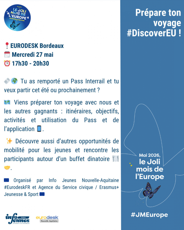#DiscoverEU : Prépare-toi au départ !