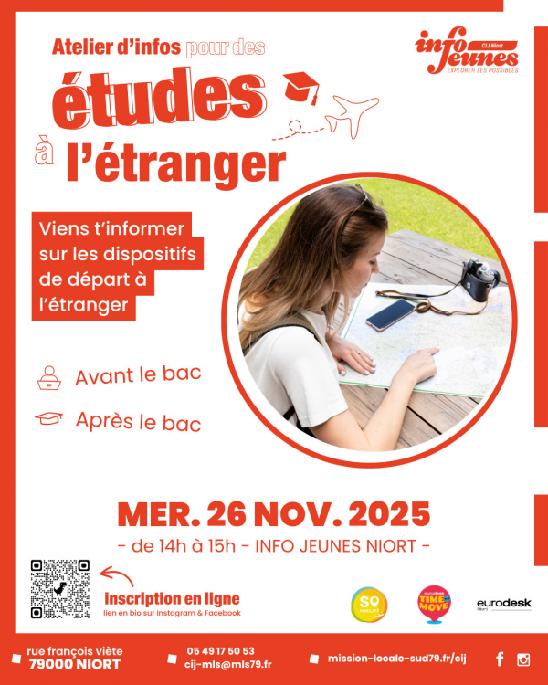 Atelier d'infos pour des études à l'étranger