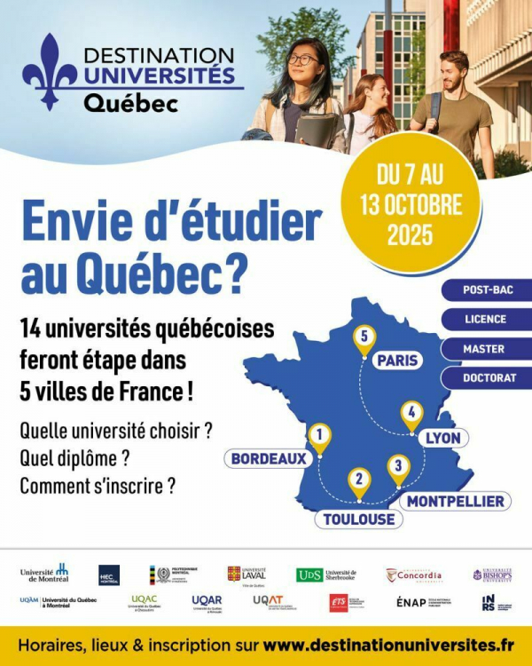 Les universités du Québec débarquent à Bordeaux !