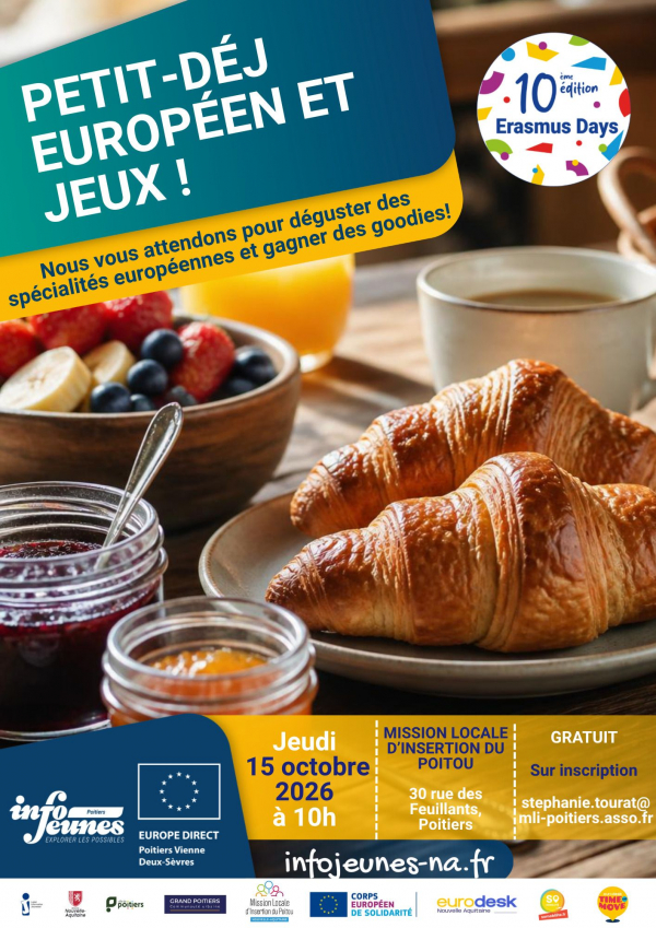 Petit-déjeuner européen et jeux