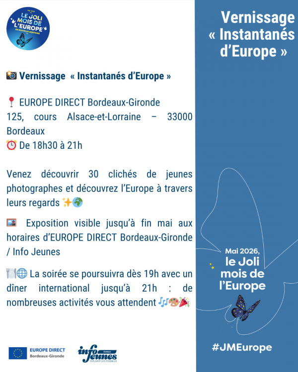 Vernissage « Instantanés d’Europe »