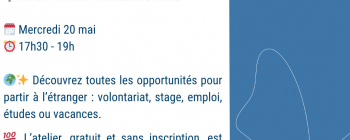 Ton atelier d'infos pour bouger à l'étranger...