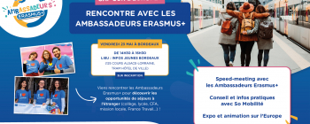 Rencontre avec les Ambassadeurs Erasmus+...